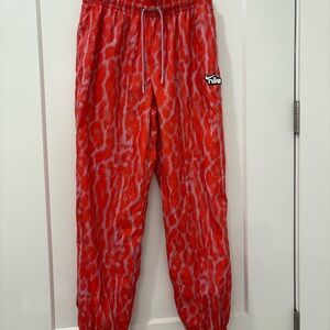 Nike Kids Red and Gray Patterned Joggers